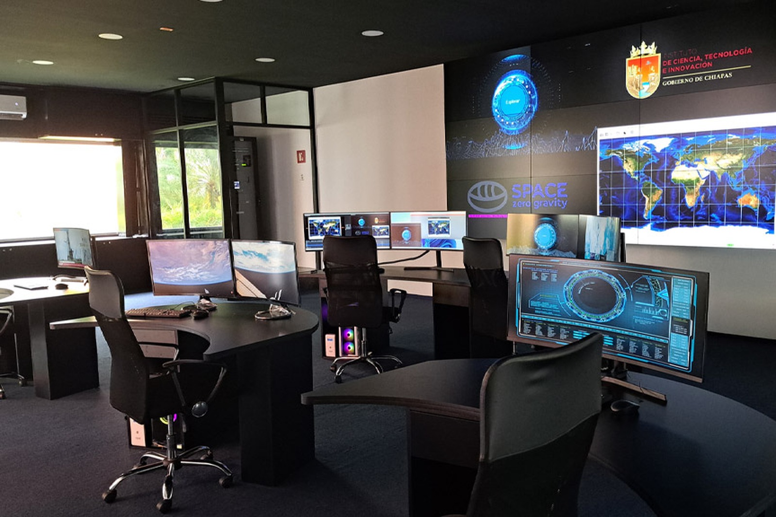 Space Zero Gravity mission operations and training room.